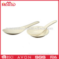 Heat resistant solid white melamine rice spoon